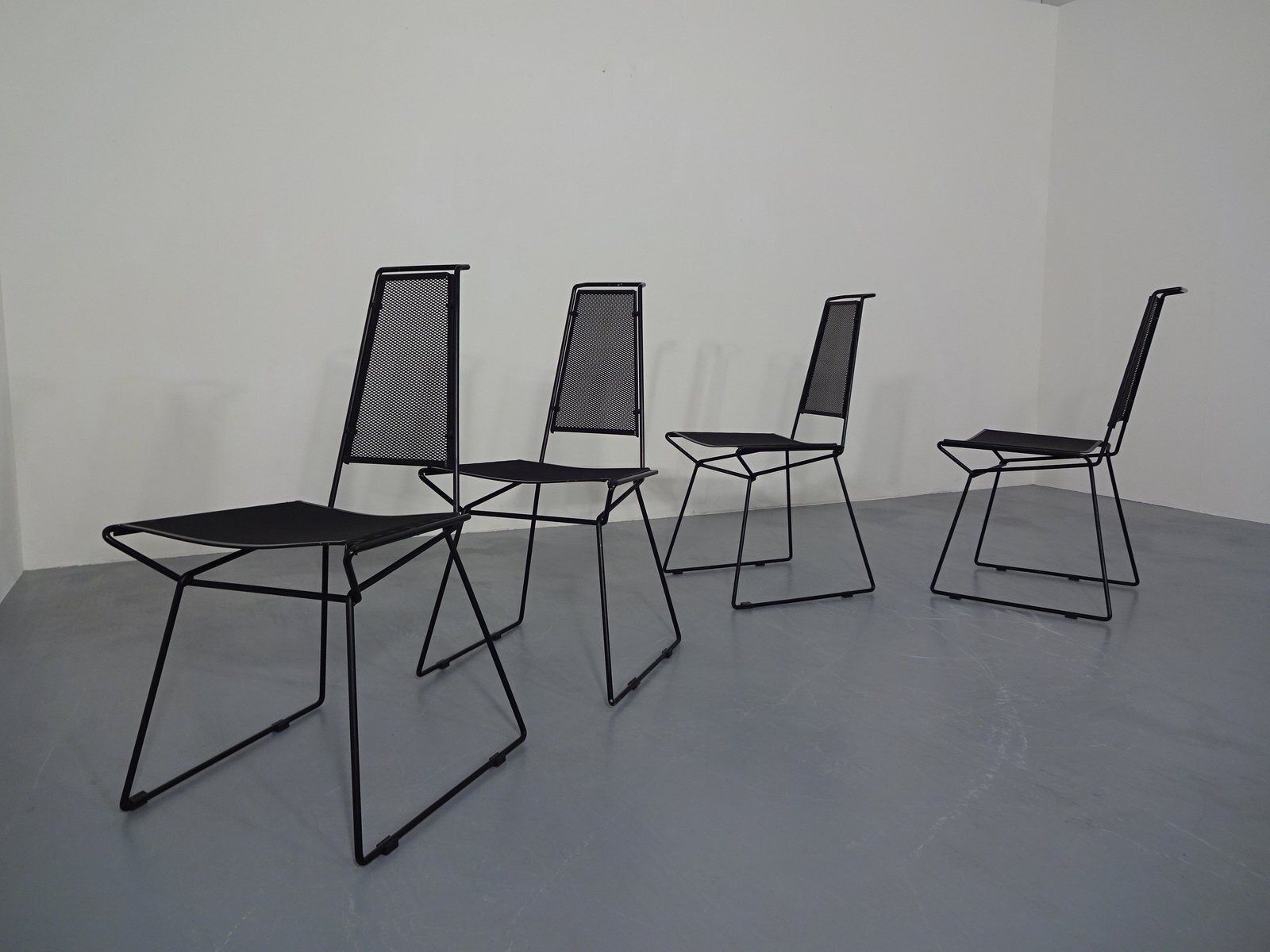 Metal Chairs From Rolf Rahmlow, Germany, 1980s, Set Of 4 photo furniture