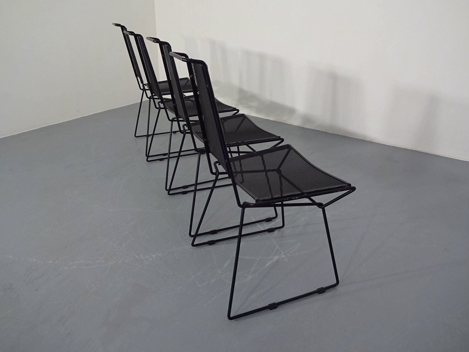 Metal Chairs From Rolf Rahmlow, Germany, 1980s, Set Of 4 photo buy