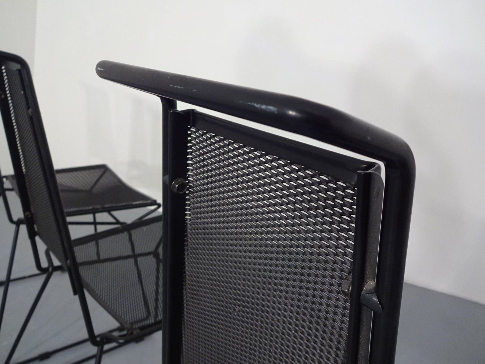 photo vinterior Metal Chairs From Rolf Rahmlow, Germany, 1980s, Set Of 4