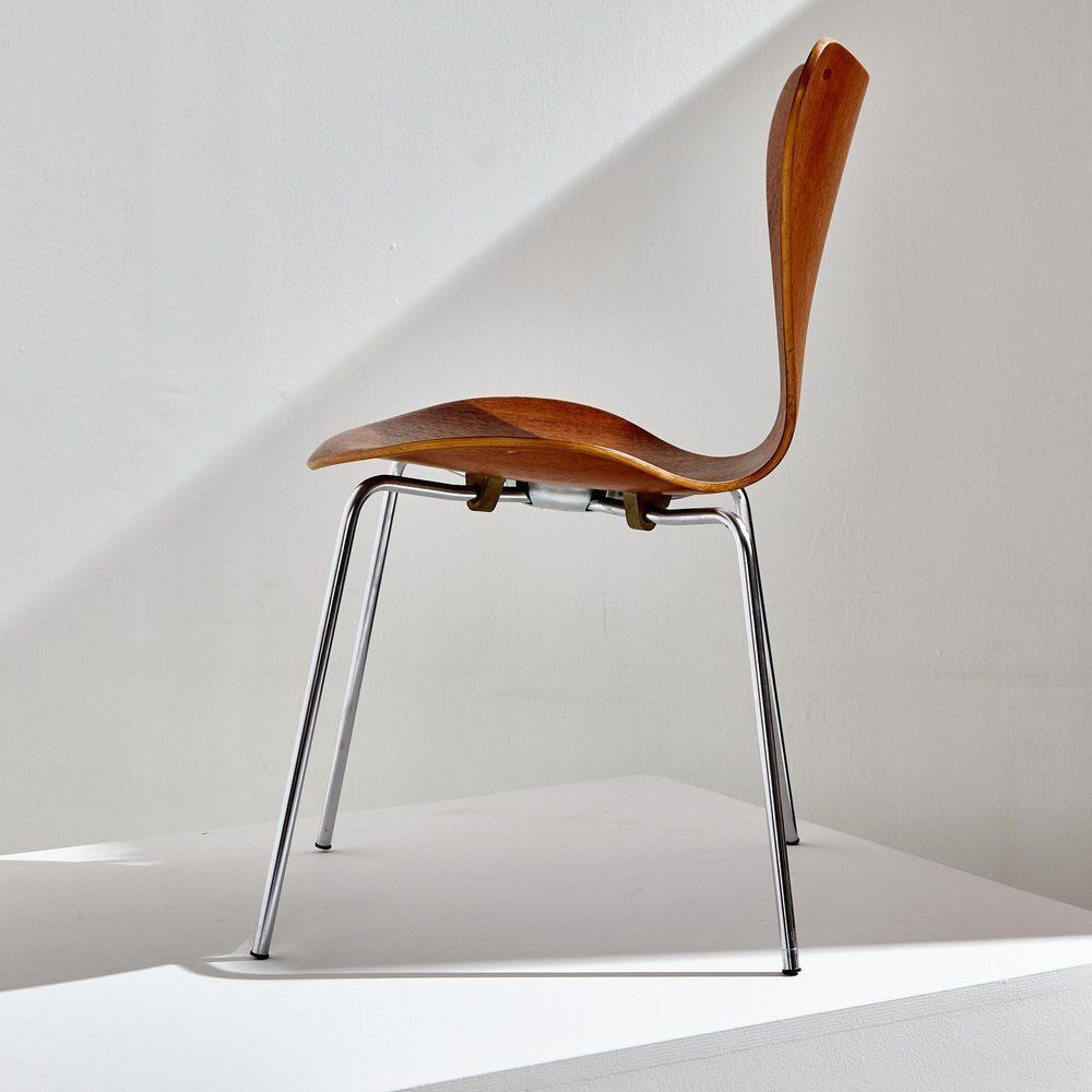 Teak Model 3107 Chair By Arne Jacobsen For Fritz Hansen, 1960s photo 411.0