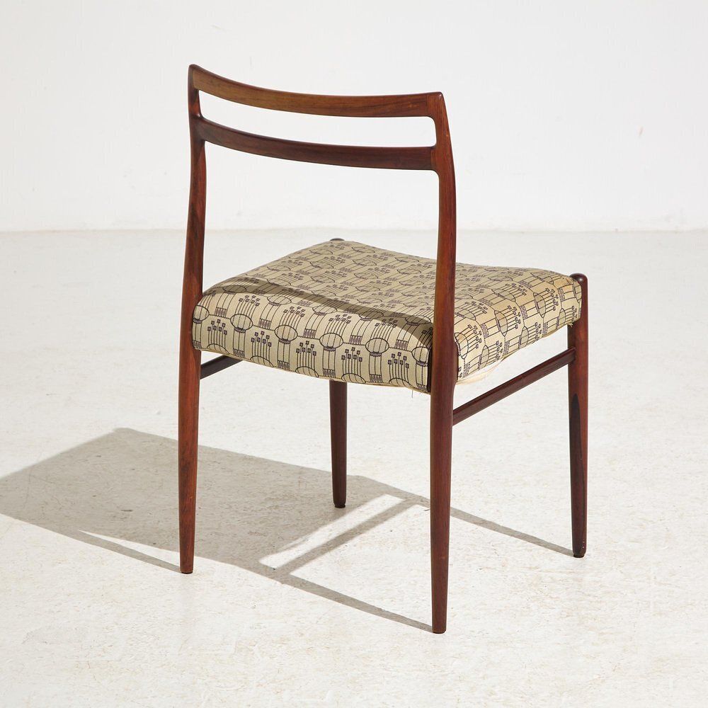 Rosewood Anne Dining Chair By Johannes Andersen For Uldum Møbelfabrik, 1960s, Set Of 6 photo for sale