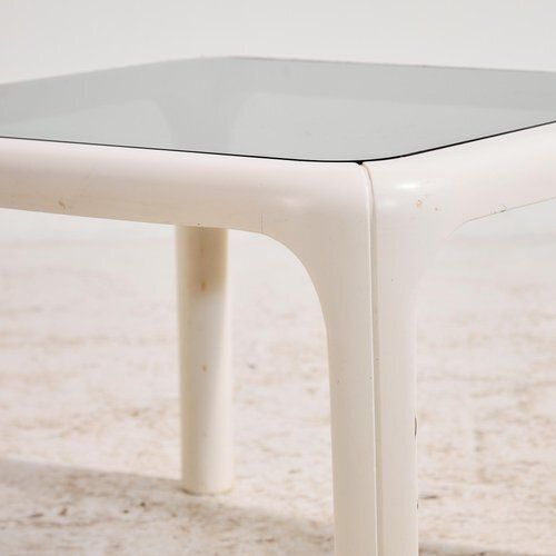 Wood And Glass Coffee Table, 1970s photo for sale