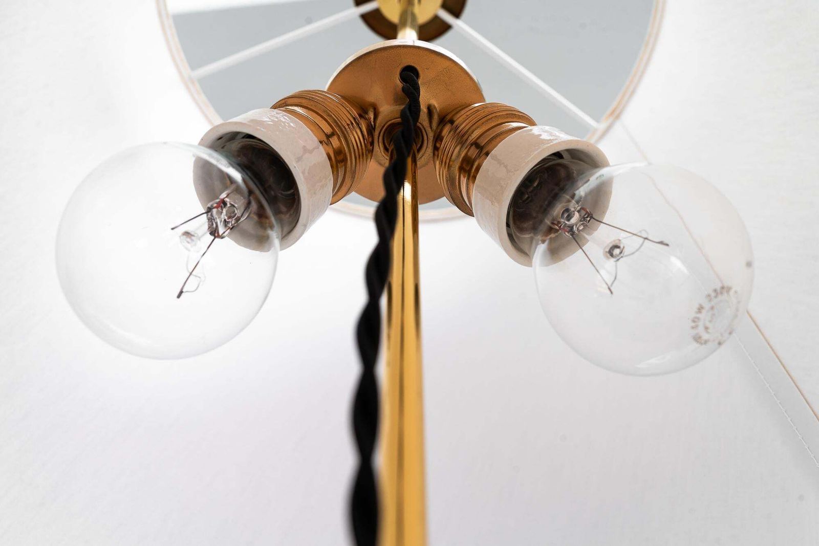 photo furniture Rupert Nikoll Floor Lamp With Fabric Shade Vienna Around 1950s