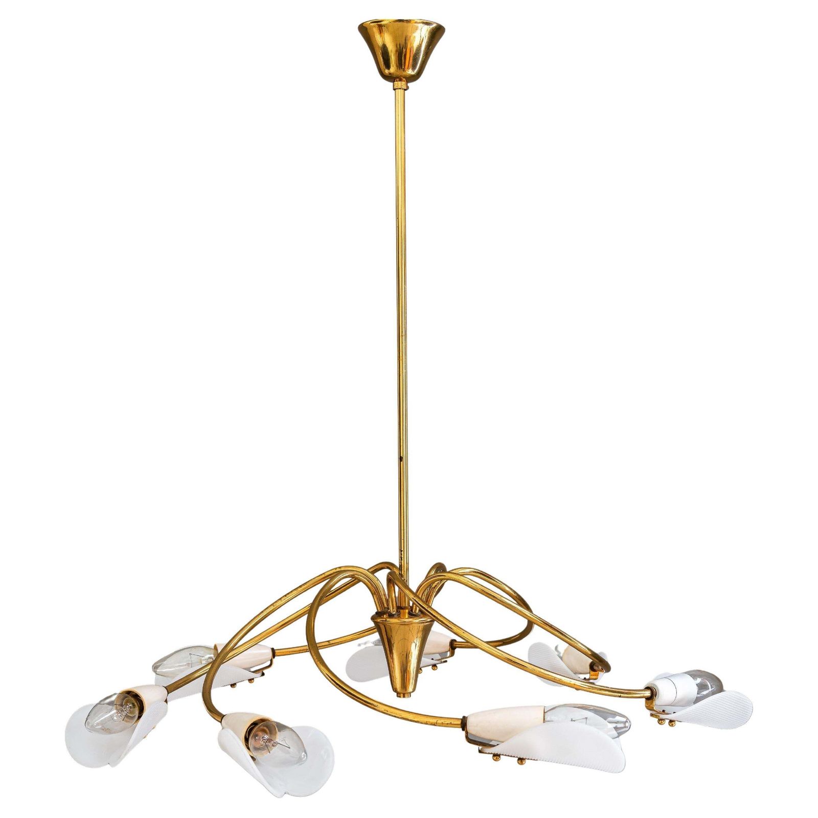 Rupert Nikoll " Tornado " Chandelier Vienna Around 1960s