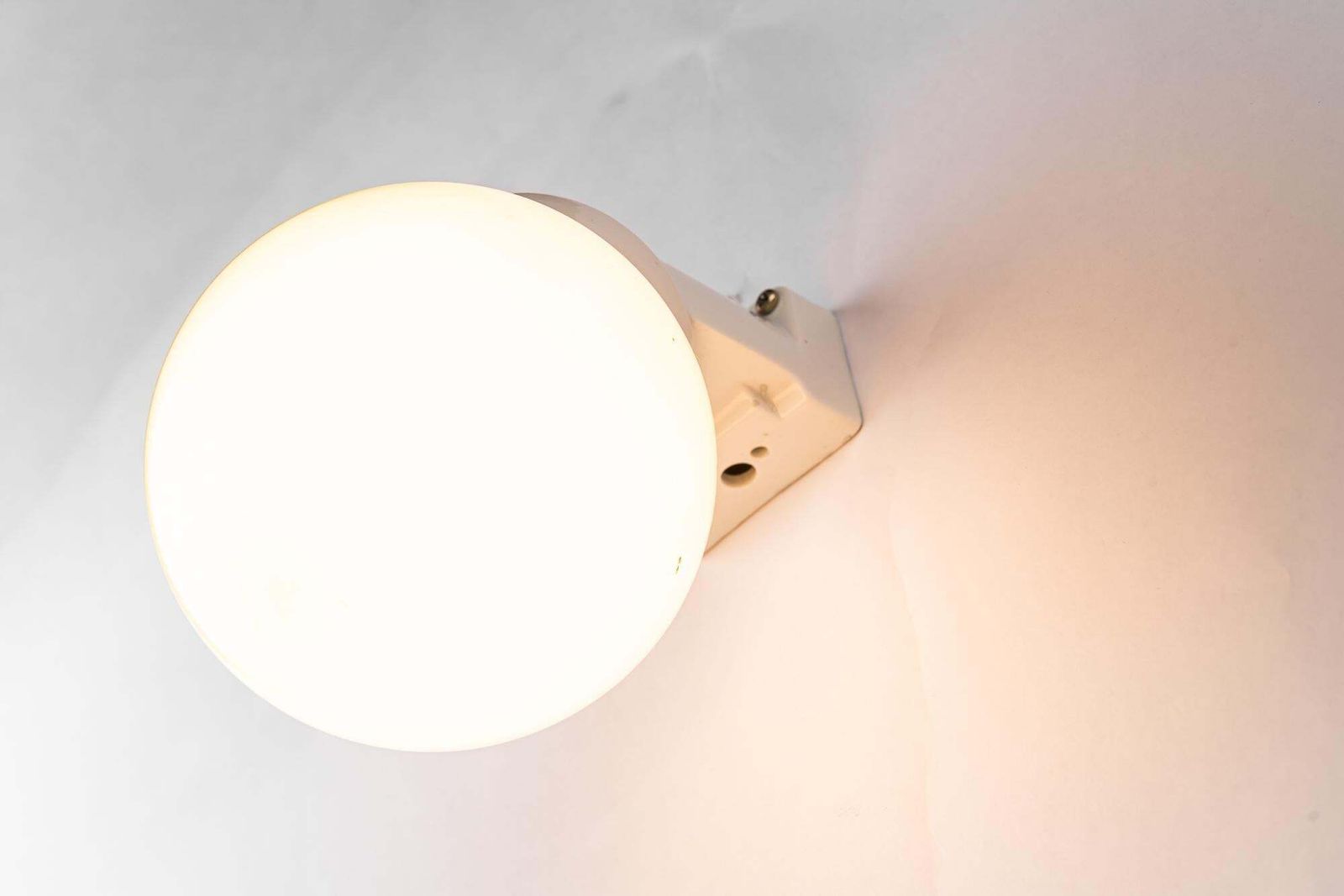 photo buy Bauhaus Porcelain Wall Lamp With Opal Glass Shade Germany Around 1920s