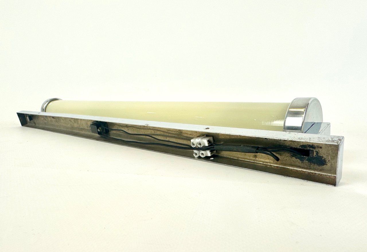 photo for sale Bauhaus Nickel Plated Tubular Wall Lamp From Napako, 1930s