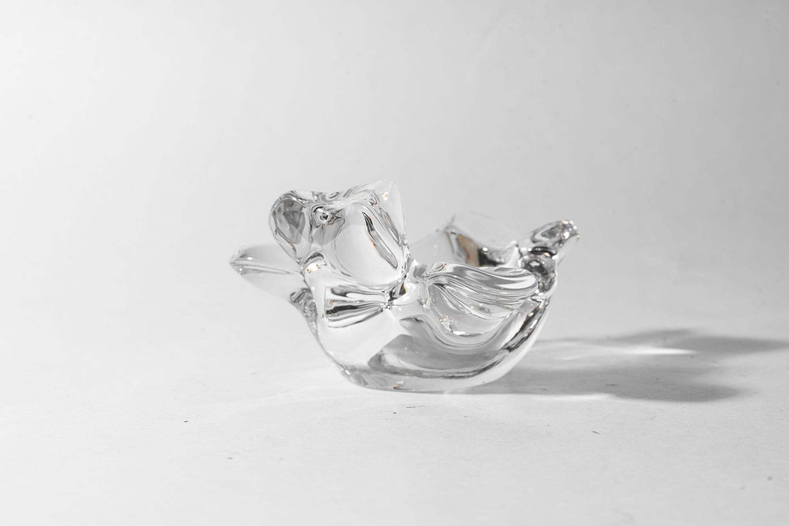 Glass Ashtray In The Shape Of A Lying Bear, Vienna, Around 1970 photo vinterior