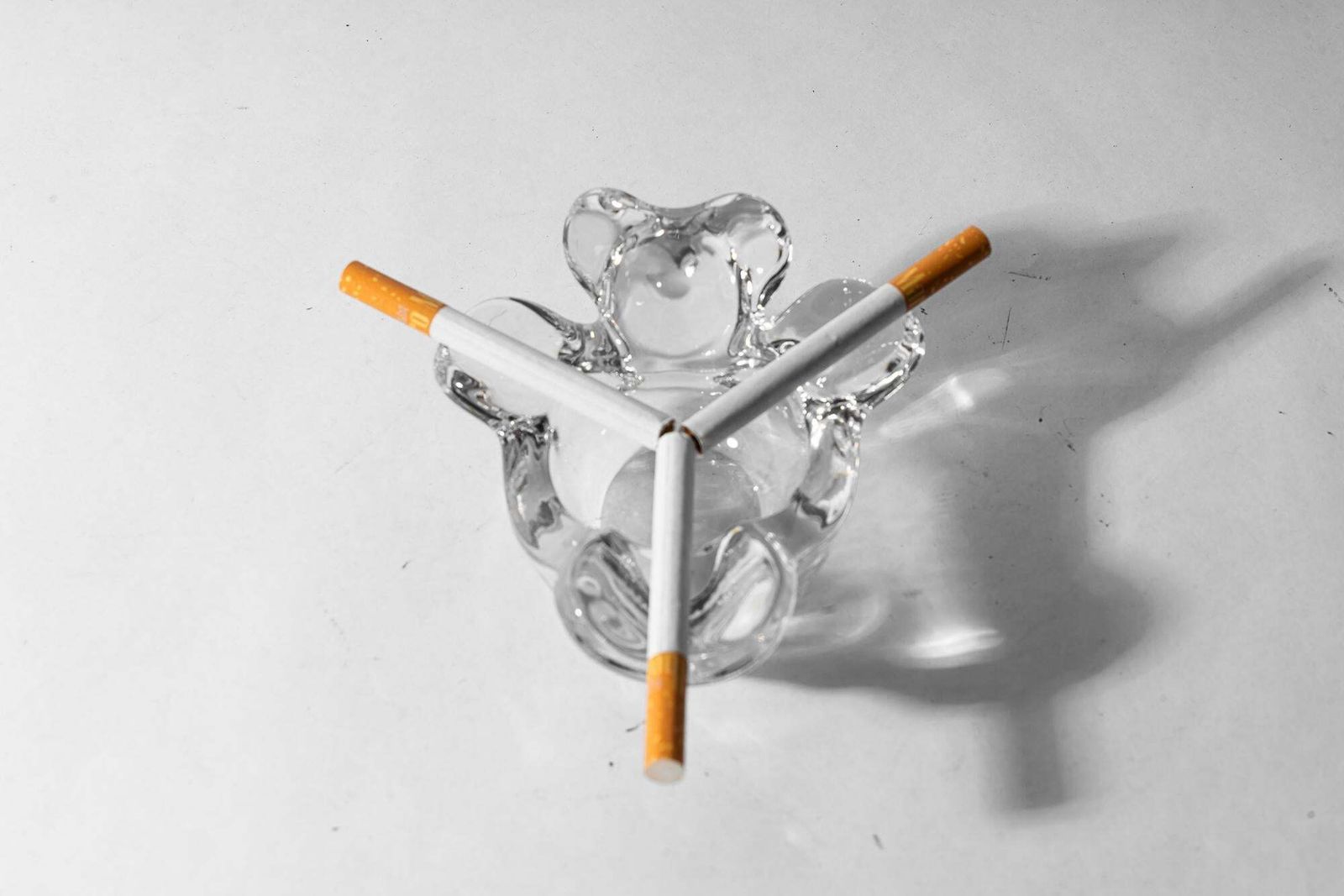 photo furniture Glass Ashtray In The Shape Of A Lying Bear, Vienna, Around 1970