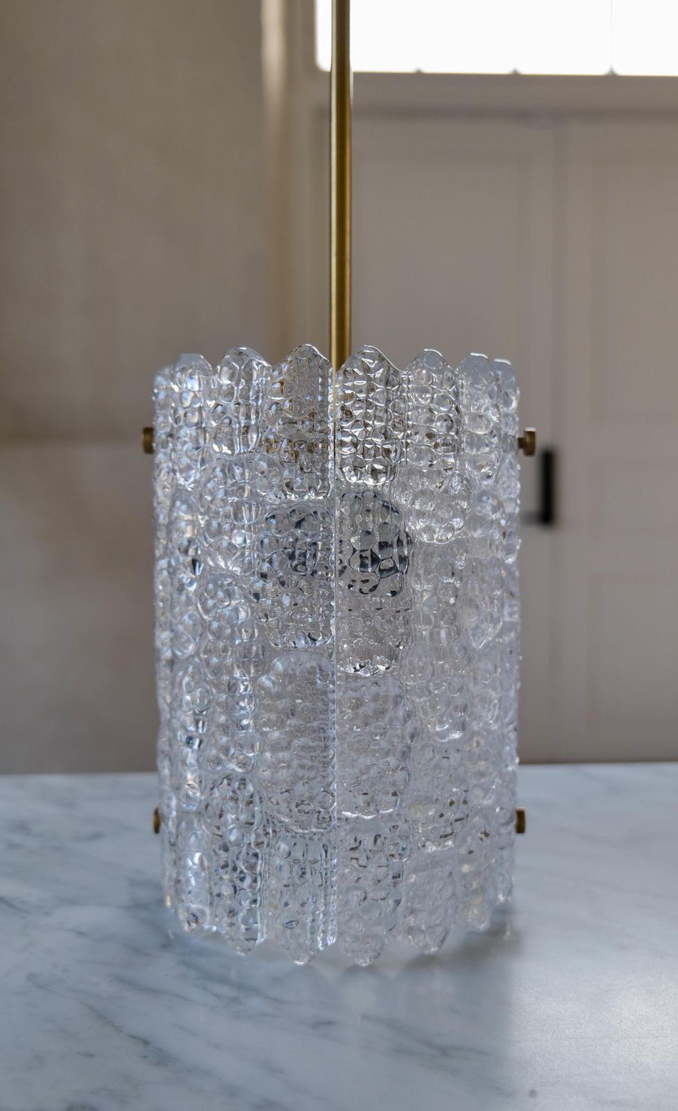 Mid Century Modern Pair Of Cylinder Pendants By Carl Fagerlund, 1960s photo Lighting