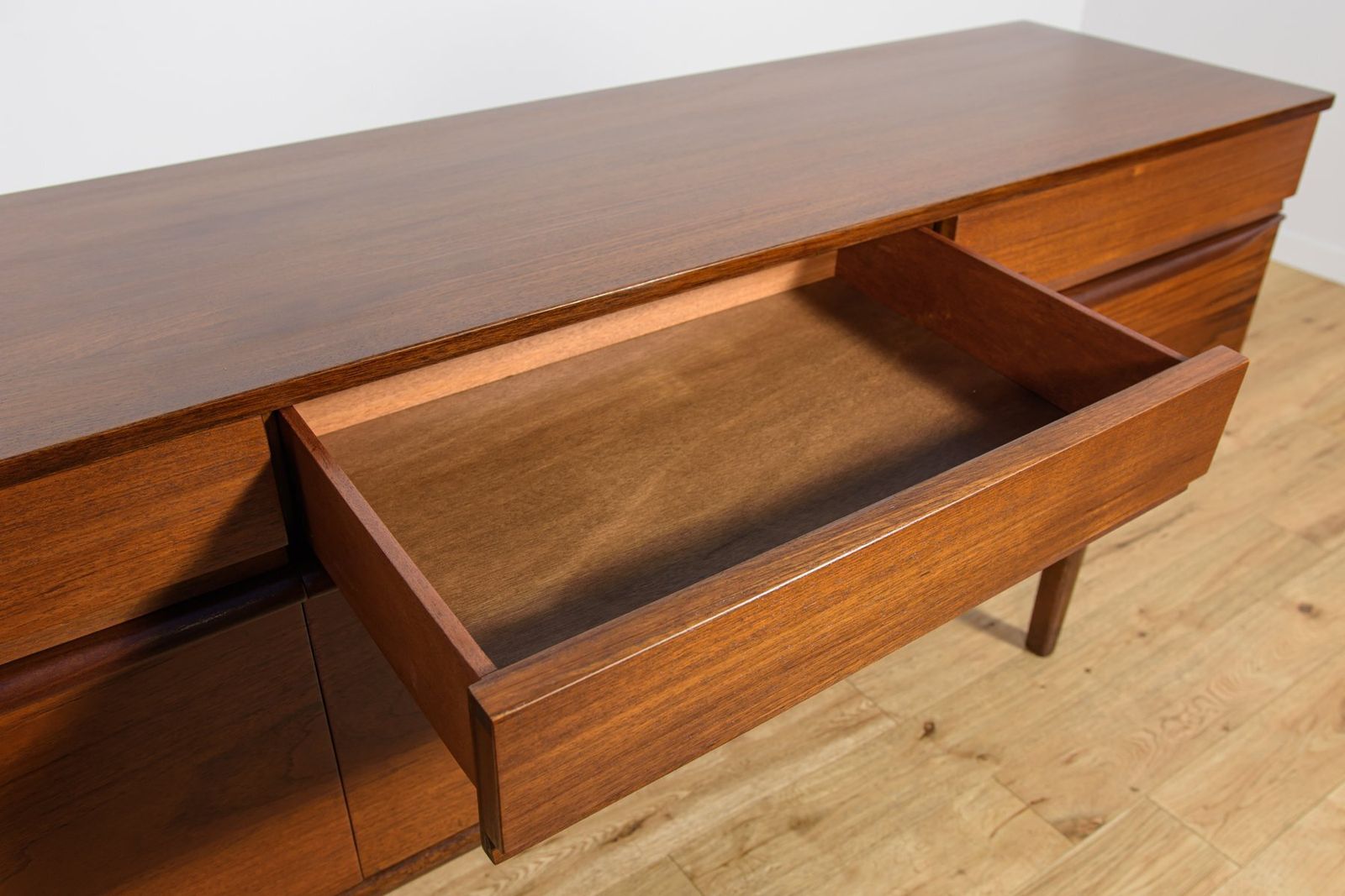Furniture Mid Century Modern English Teak Sideboard From Stonehill, 1960s photo