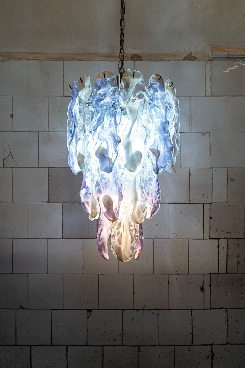 Italiaanse Murano Glazen Hanglamp Van Mazzega, Jaren 1970 photo furniture