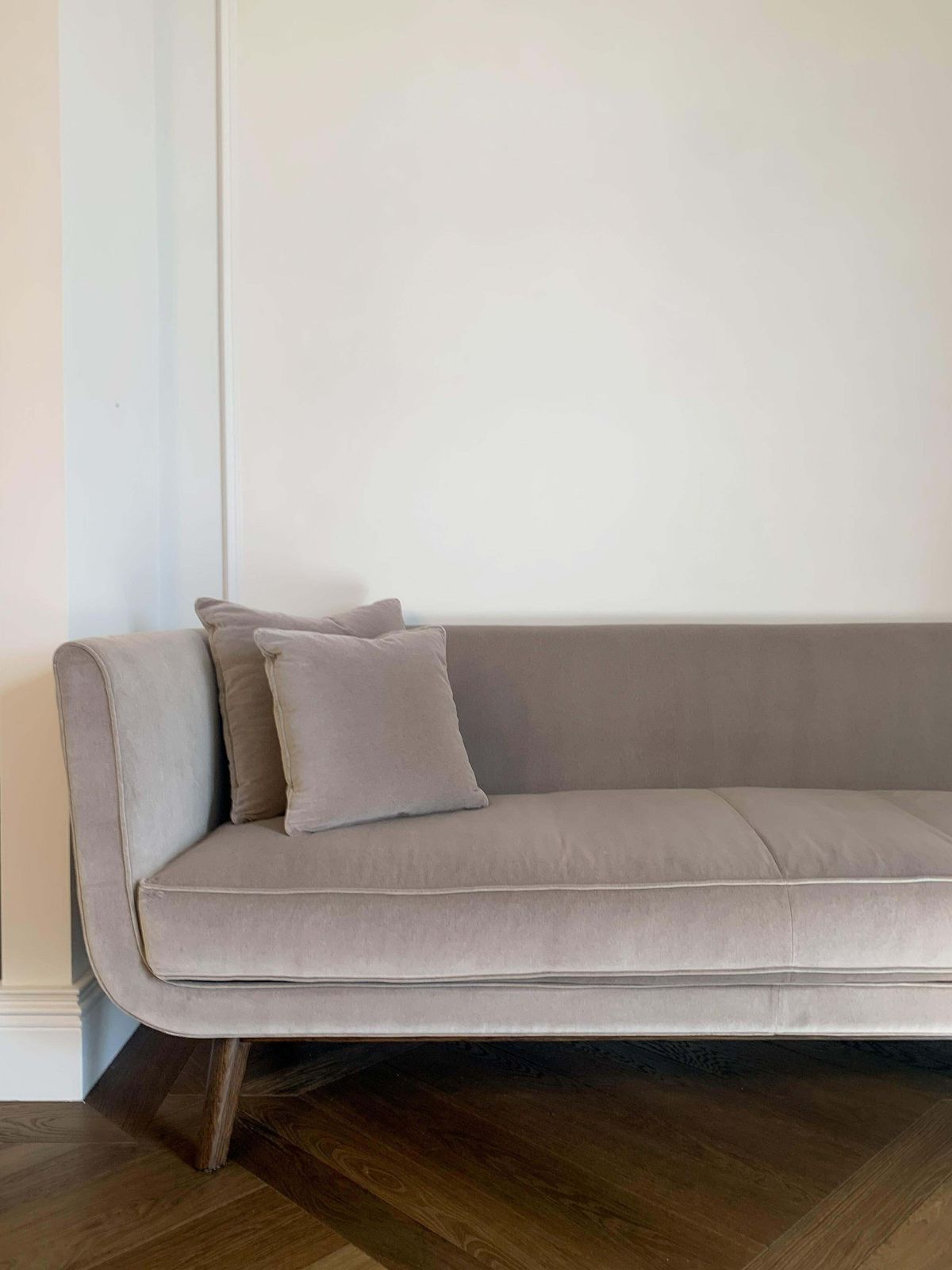Mid Century Modern Style Velvet Sofa By Damien Langlois Meurinne photo buy