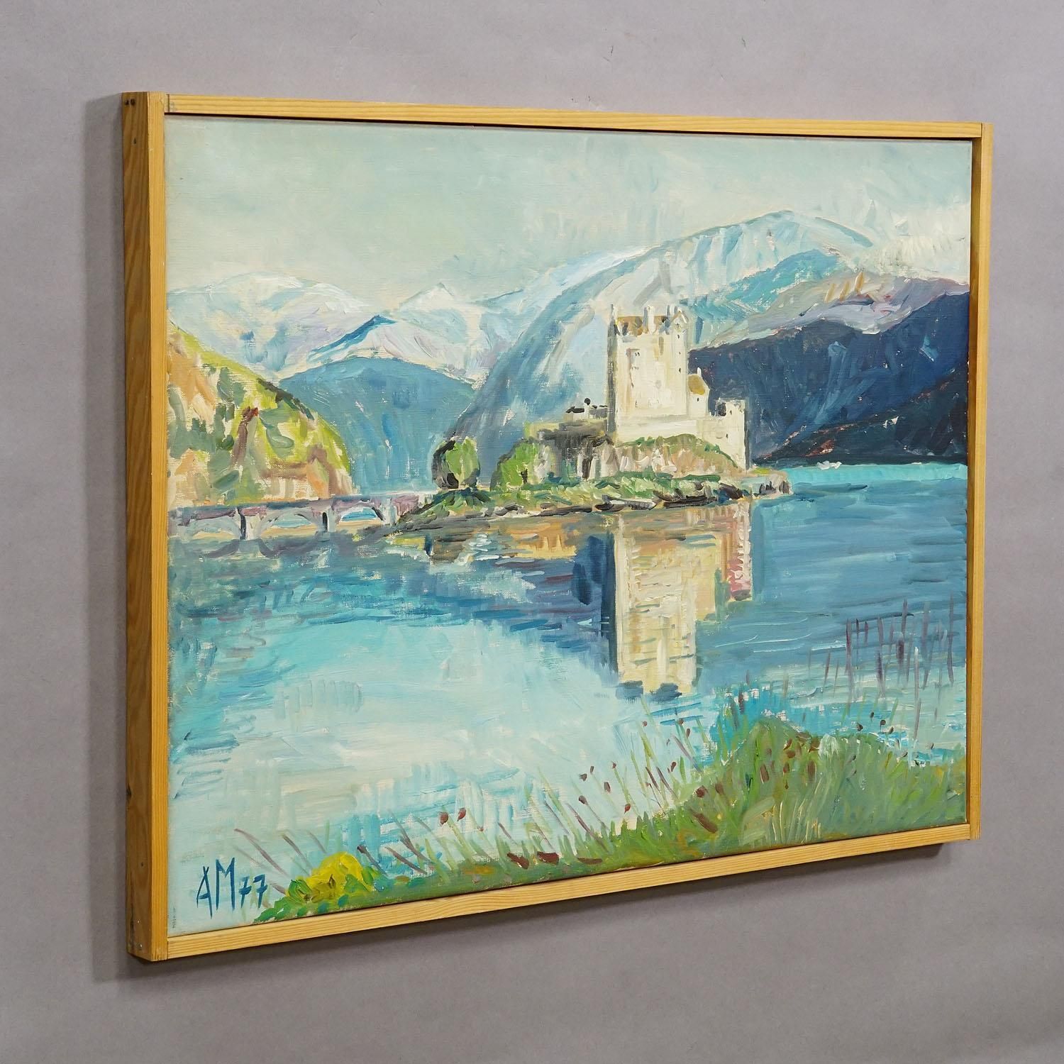 Eilean Donan Castle, Scotland, 1977 – Oil Painting By Alexander Michael photo Art