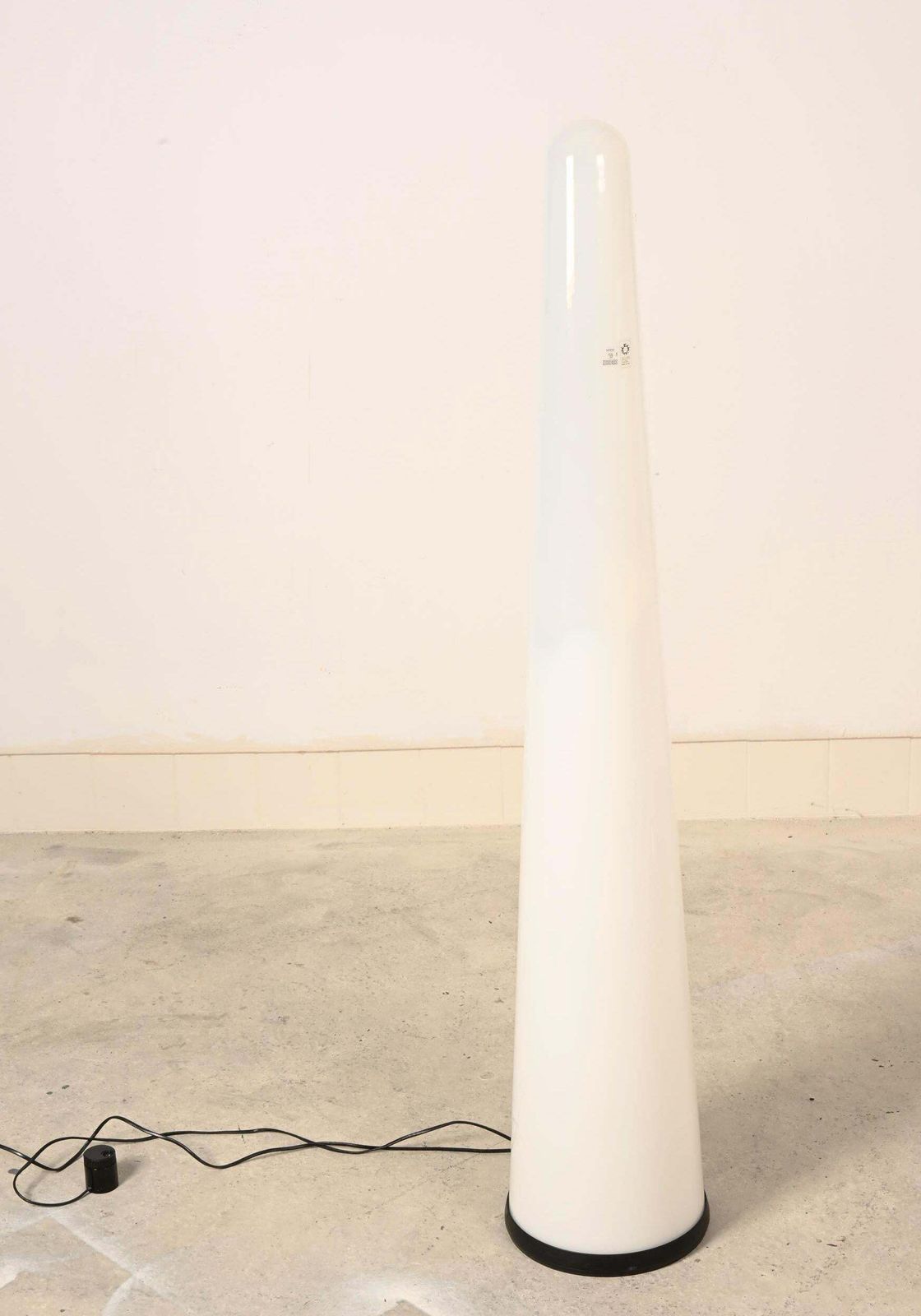 Italian Murano Glass Floor Lamp "Opo" By Giusto Toso photo for sale