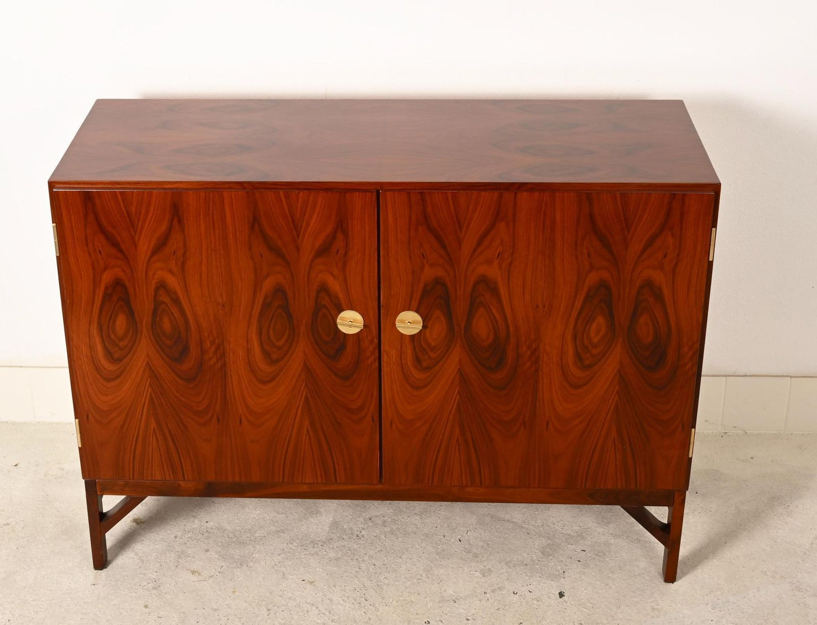 13803.0 Rare Børge Mogensen Hardwood China Cabinet Model 232 photo