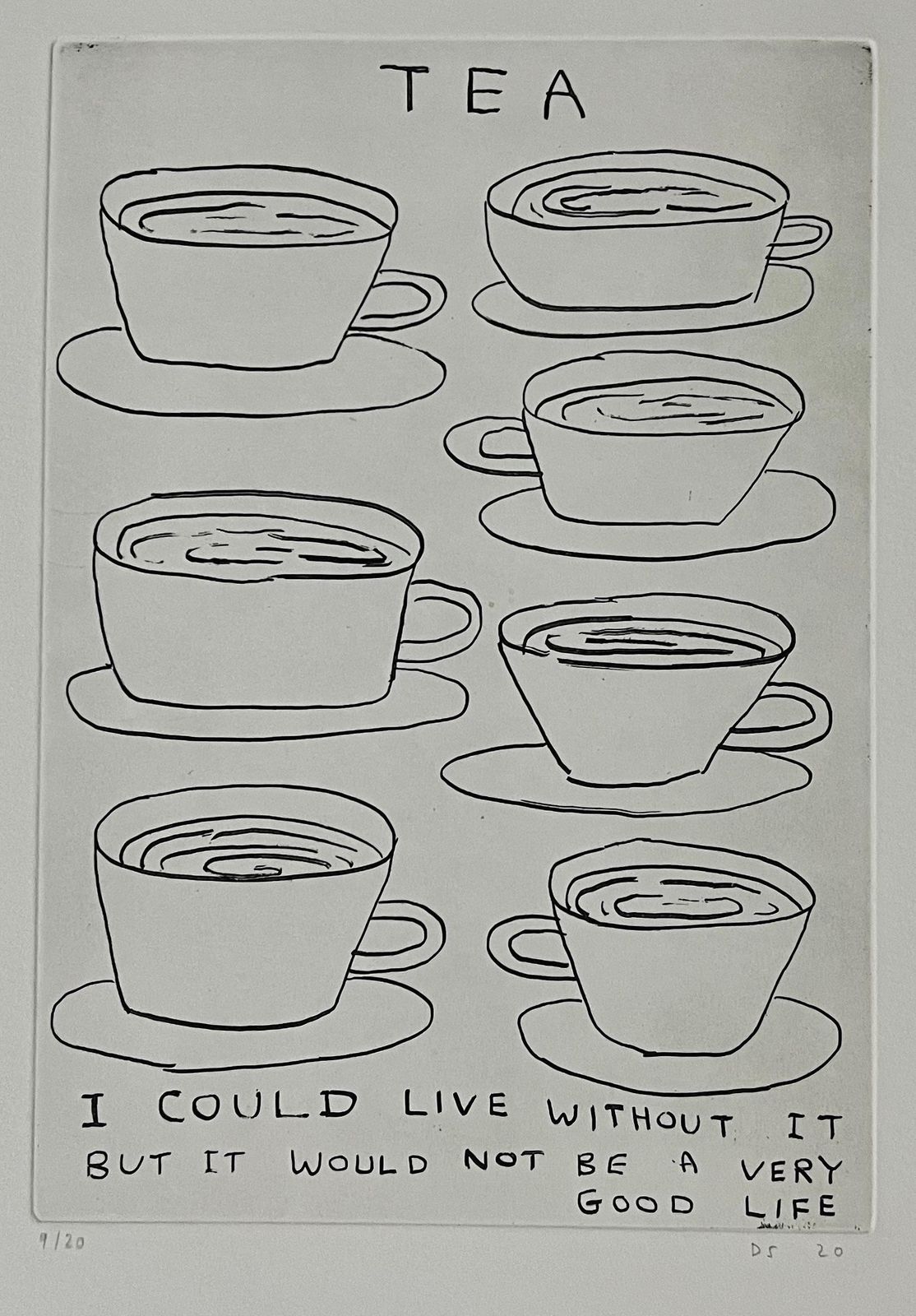 David Shrigleytea   I Could Live Without It But It Would Not Be A Very Good Life2020 photo furniture