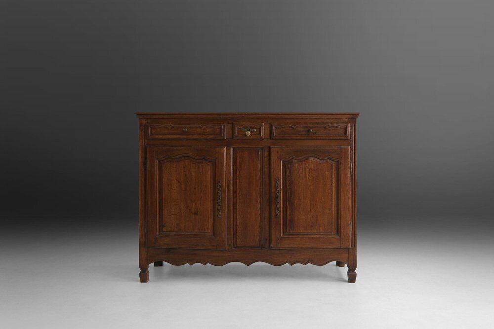 photo vintage Antique Flemish Oak Cabinet, 1850s