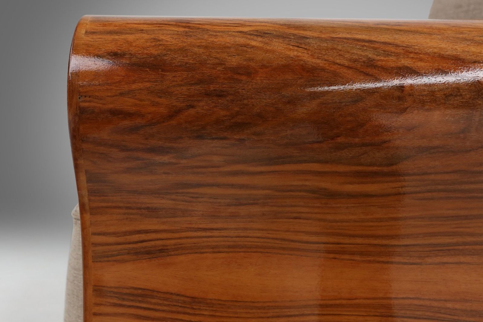 photo for sale Art Deco Armchairs In Walnut Veneer, France, 1930s, Set Of 2