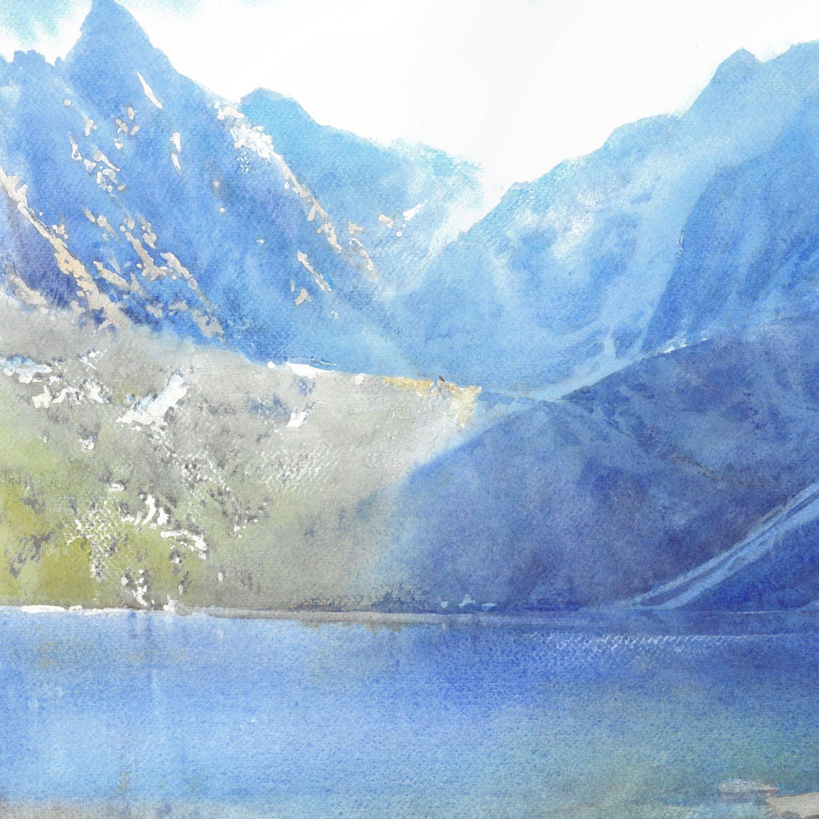 Michal Suffczynskitatra Highland Lake – Large Mountain Landscape Watercolor By Michał Suffczynski2025 photo 1294.0