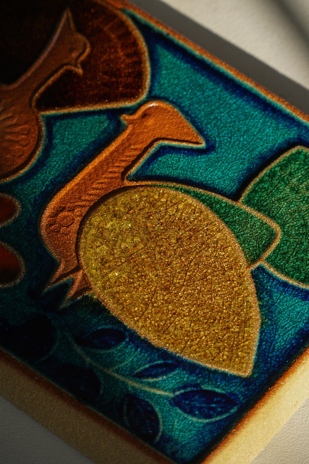 photo vintage Mid 20th Century, Decorative Danish Ceramic Relief, Søholm, 1960s