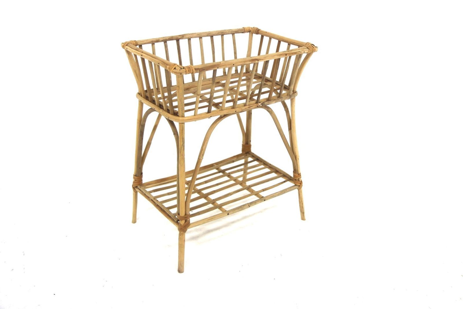 Scandinavian Indoor Rattan Planter, Sweden, 1960s photo for sale