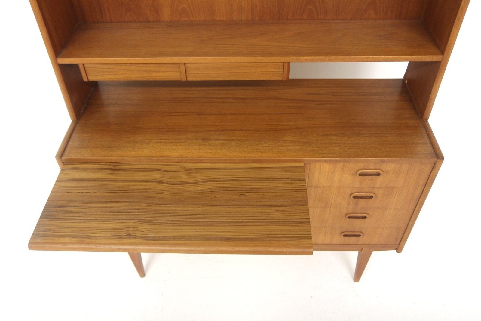 Scandinavian Teak Secretary Desk, Sweden, 1960s photo vinterior