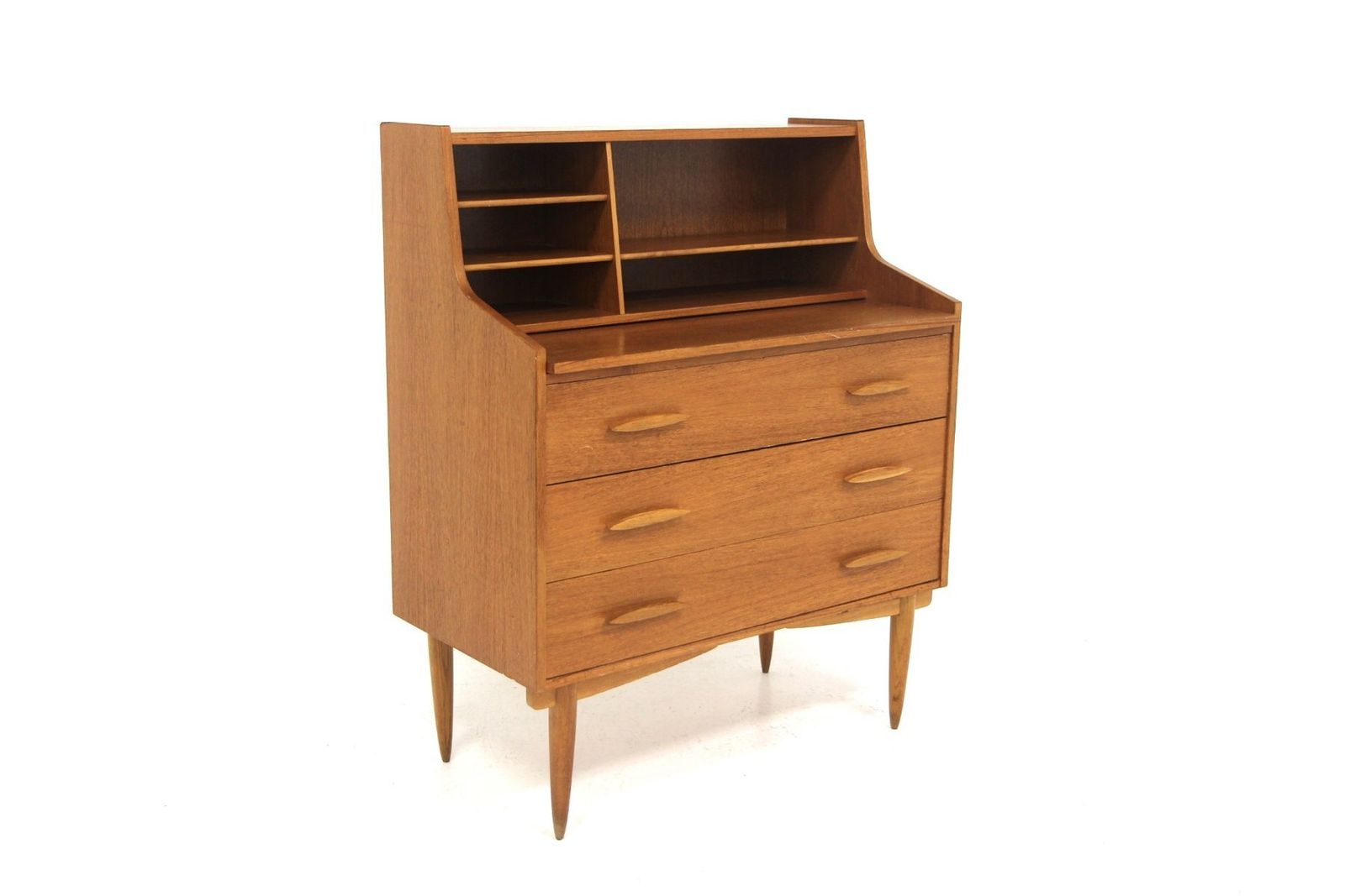 Scandinavian Teak Secretary Desk, Sweden, 1950s photo vinterior