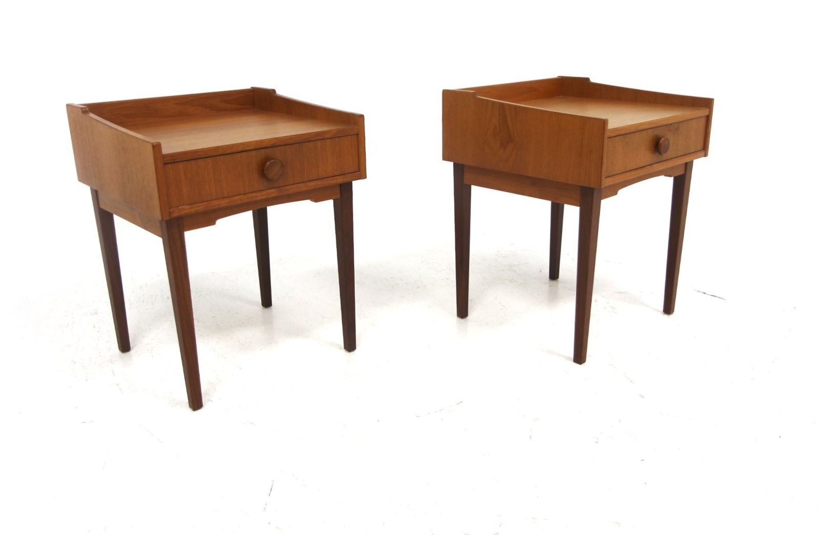 Scandinavian Teak Bedside Tables, Sweden, 1960s, Set Of 2 photo for sale