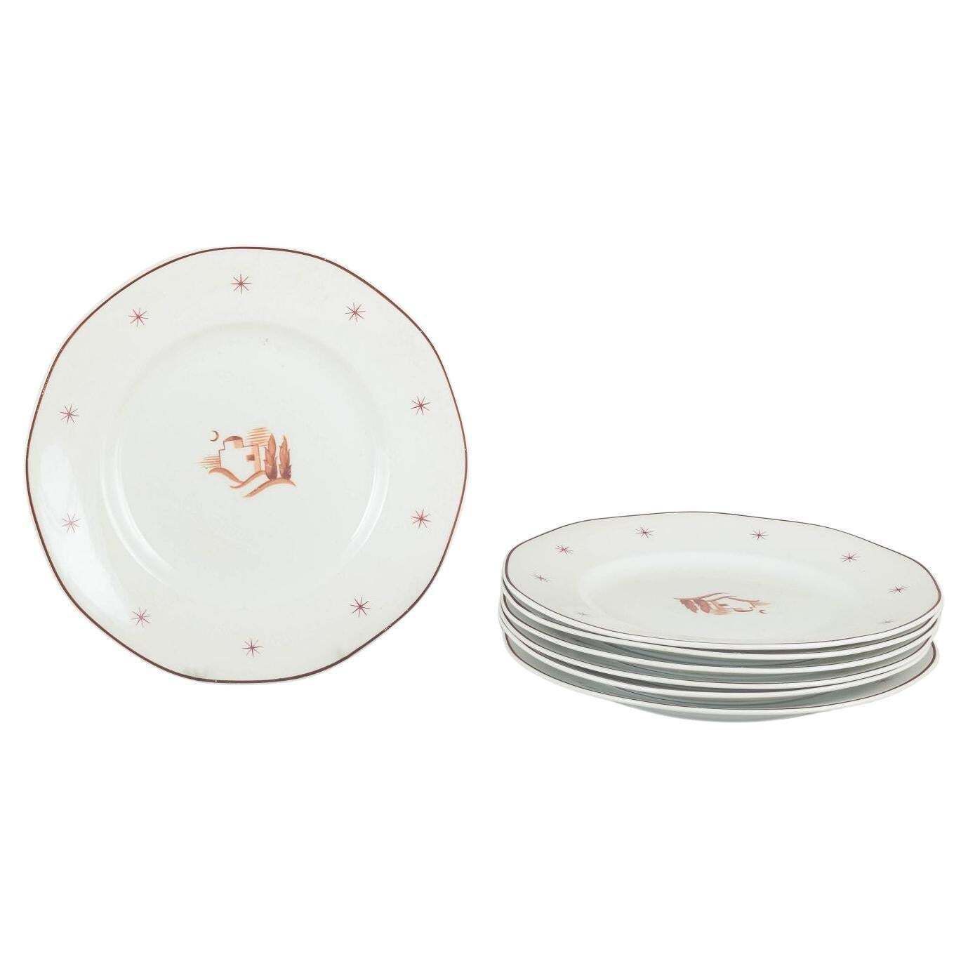 Arabia, Finland. Set Of 7 Soup Plates In Porcelain. Model Orient. 1930s/40s