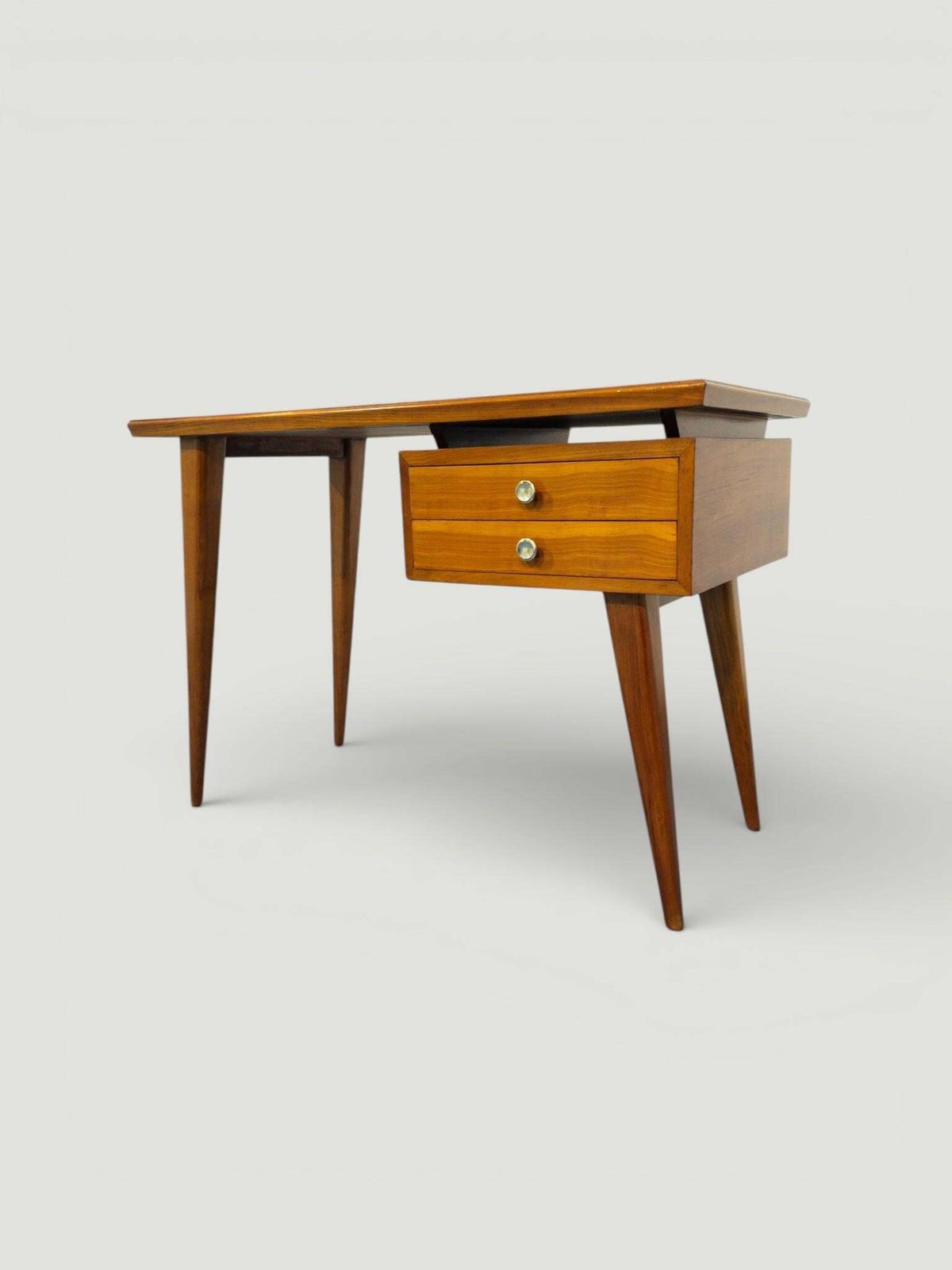 Italian Midcentury Desk And Chair With Suspended Bookcase Giò Ponti Style photo buy