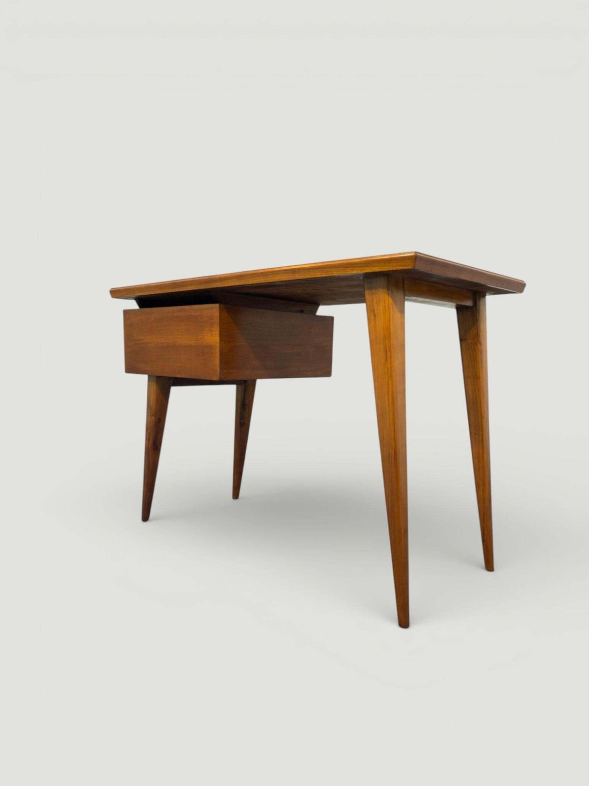 photo for sale Italian Midcentury Desk And Chair With Suspended Bookcase Giò Ponti Style