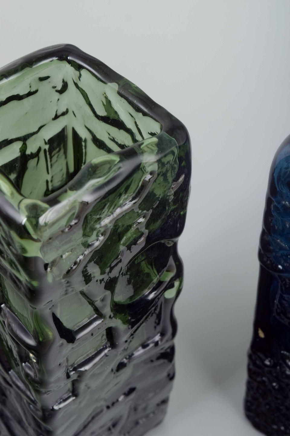 Göte Augustsson For Ruda Glasbruk. Two Art Glass Vases, Ca. 1960/70s. photo for sale