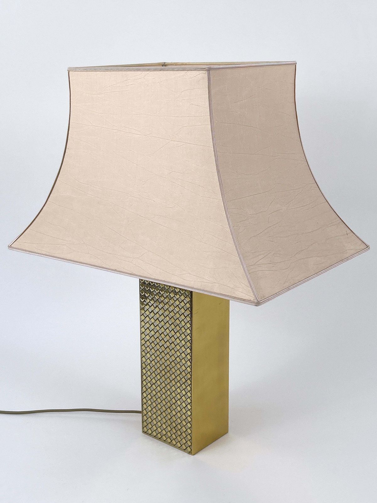 Rare Monumental Mid Century Modern Table Lamp By Vereinigte Werkstätten Germany photo vintage