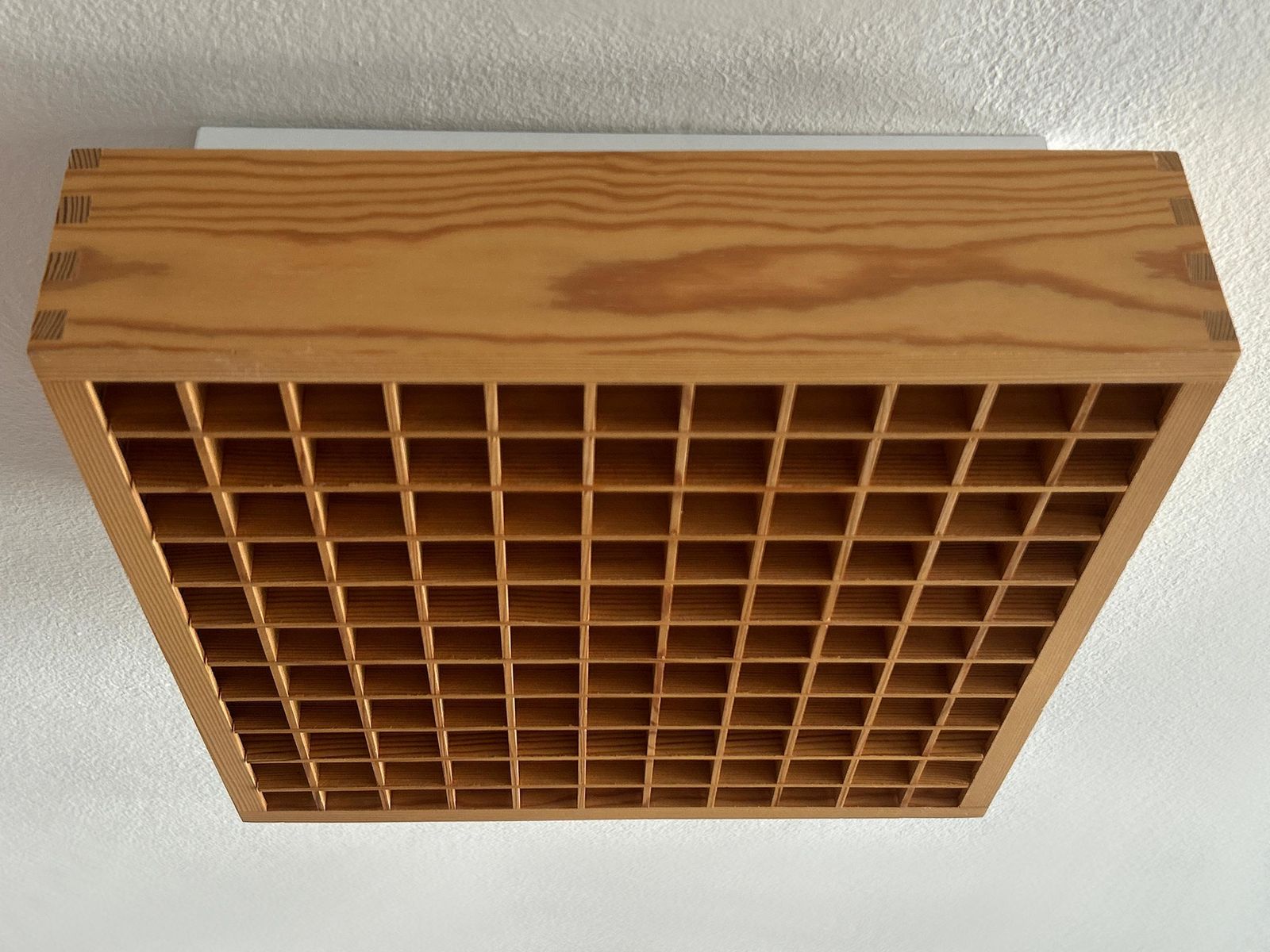 Elegant Mid Century Modern Pine Wood Flush Mount Or Ceiling Lamp Sweden 1970s photo for sale