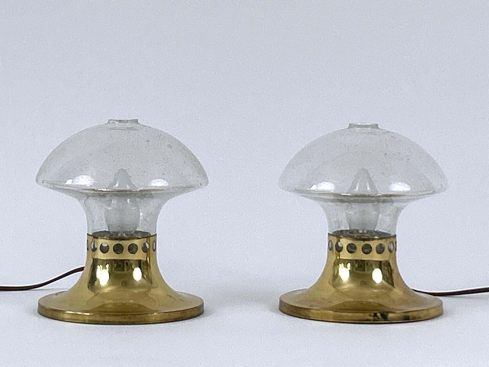 photo furniture Set Of Two Lovely Mid Century Bedside Table Lamps By Falkenbergs Belysning 1950s