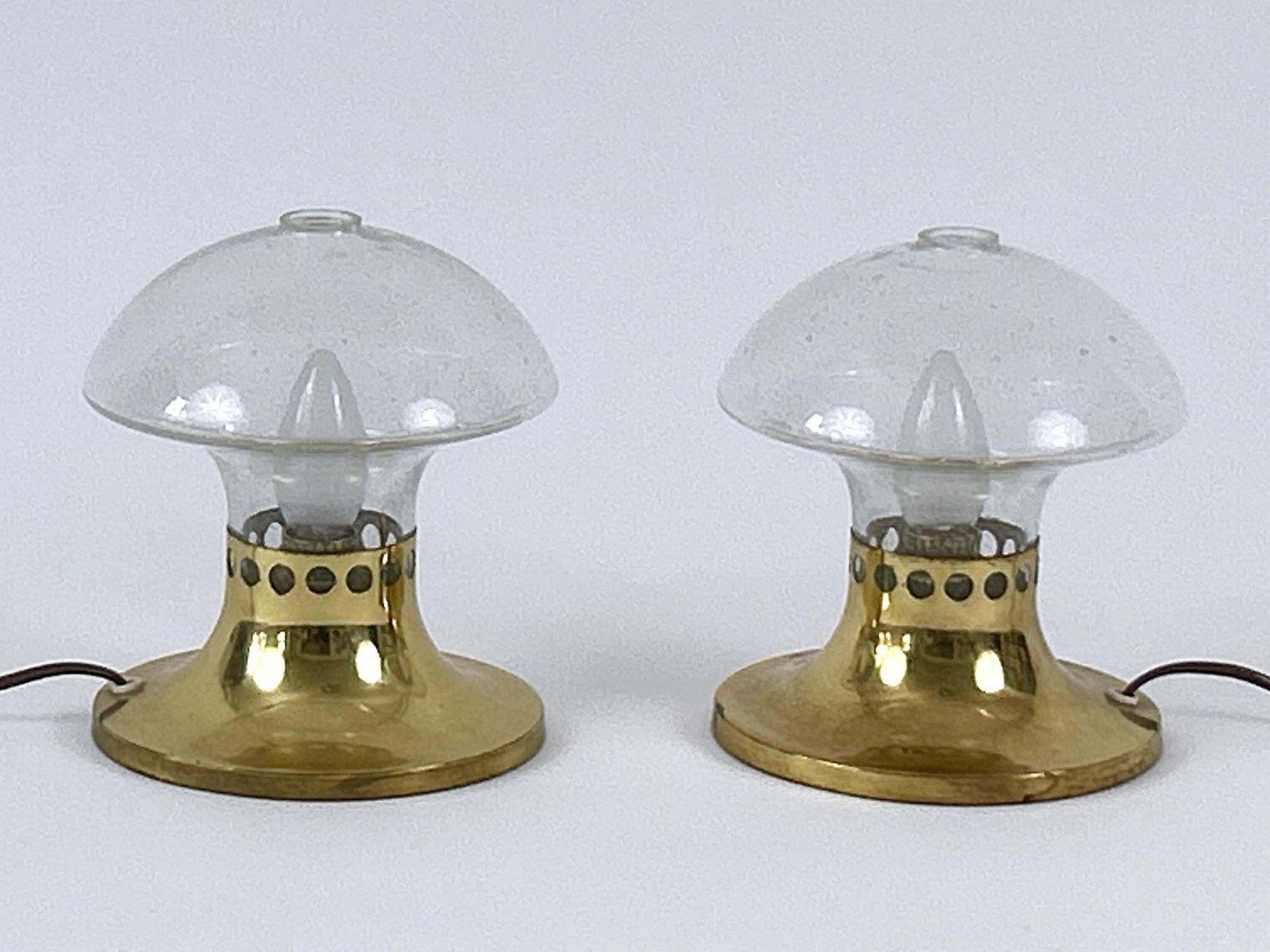 Lighting Set Of Two Lovely Mid Century Bedside Table Lamps By Falkenbergs Belysning 1950s photo