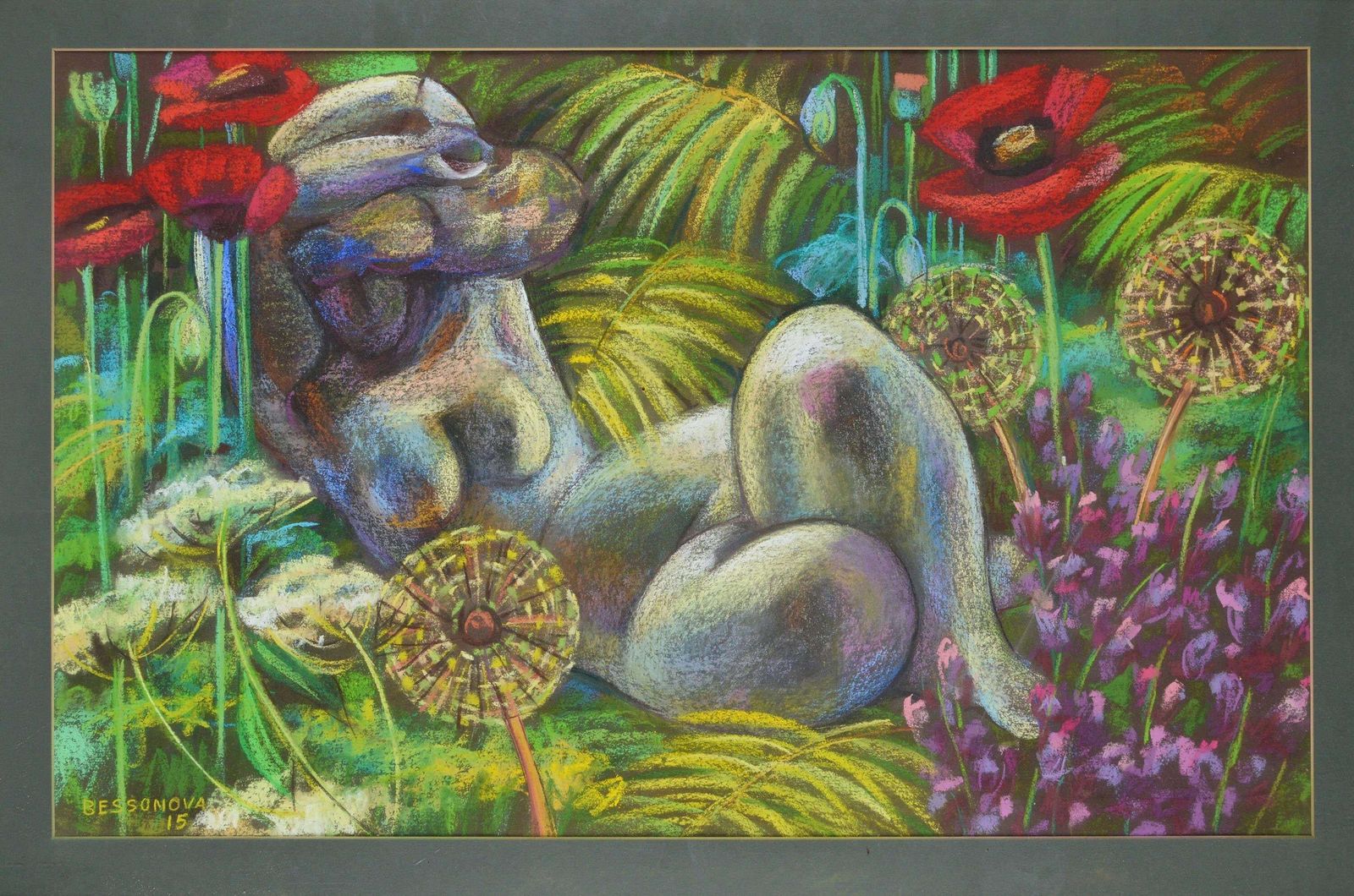 Natalia Bessonovagarden Sculpture. 2015. Paper, Pastel. 69x92 Cm. Signed1999 photo for sale
