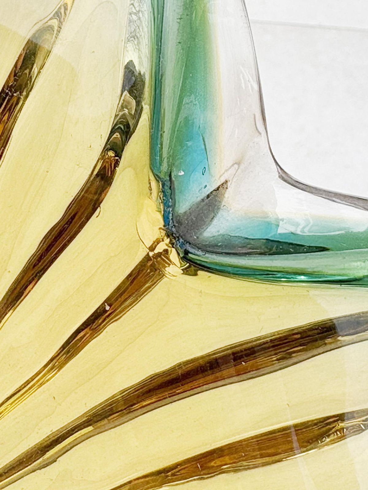 photo for sale Large Green Italian Art Glass Ashtray, 1960