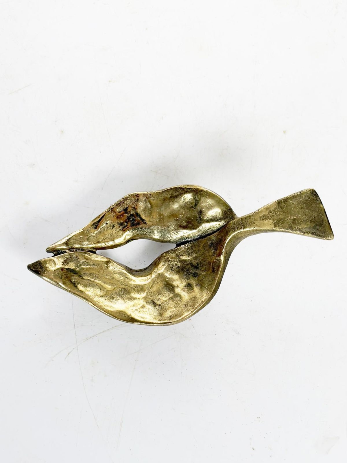 Brass Paperweight In The Shape Of A Leaf, France, 1970 photo 285.0