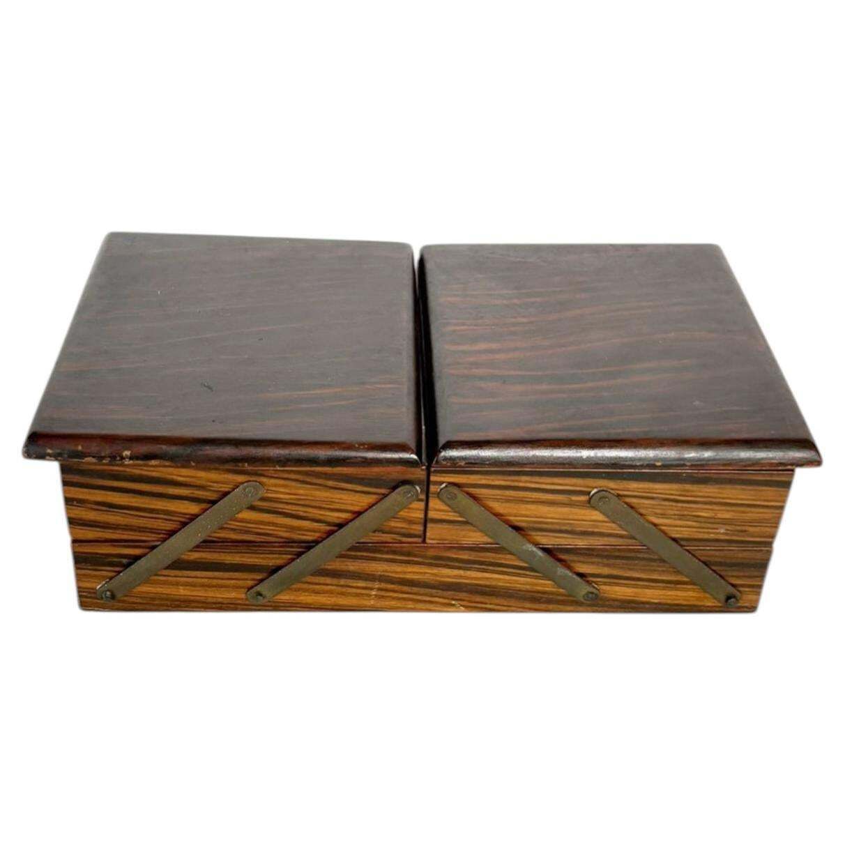 Wooden Box And Mirror, France, 1950