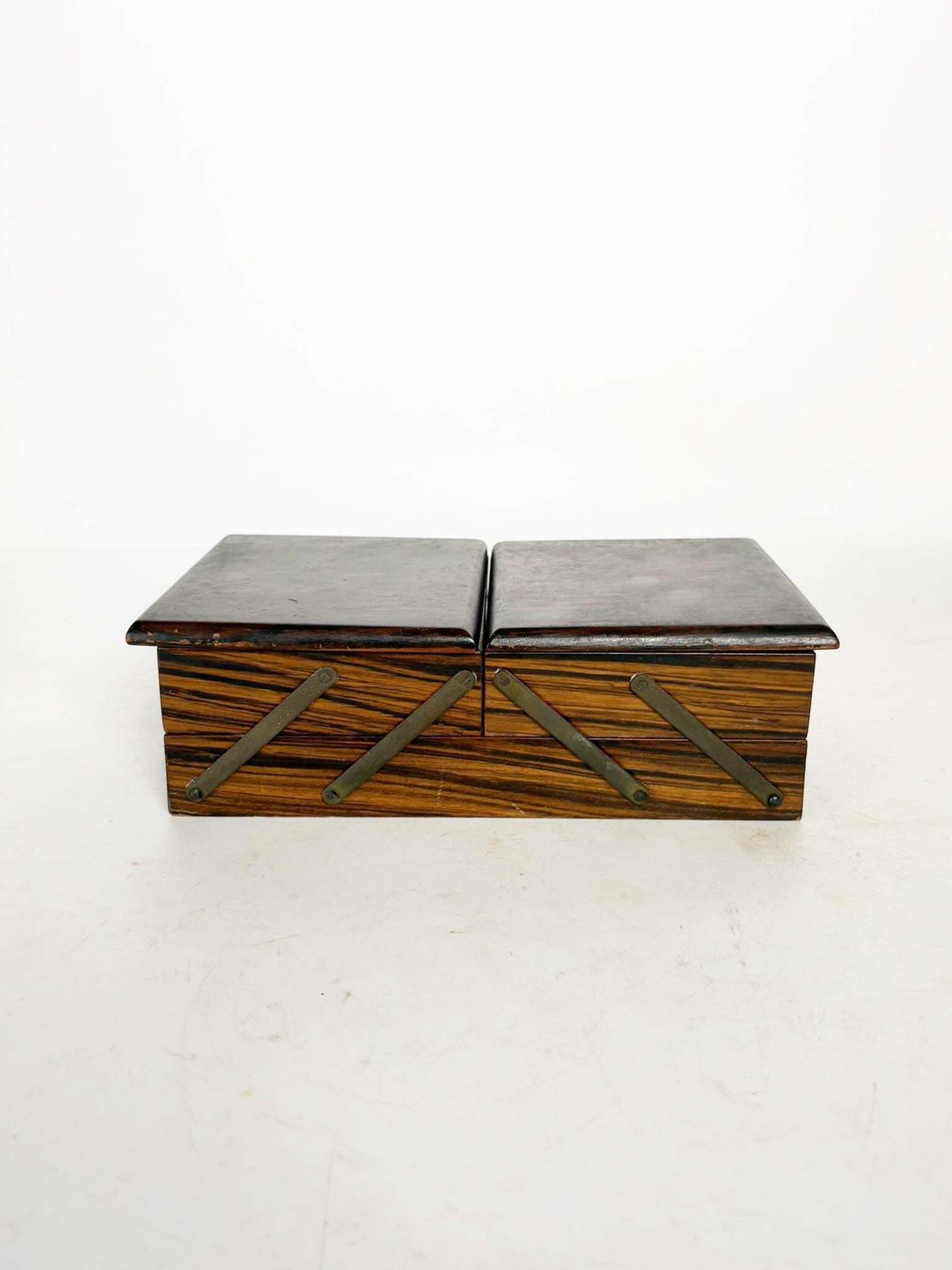 Wooden Box And Mirror, France, 1950 photo Home Decor