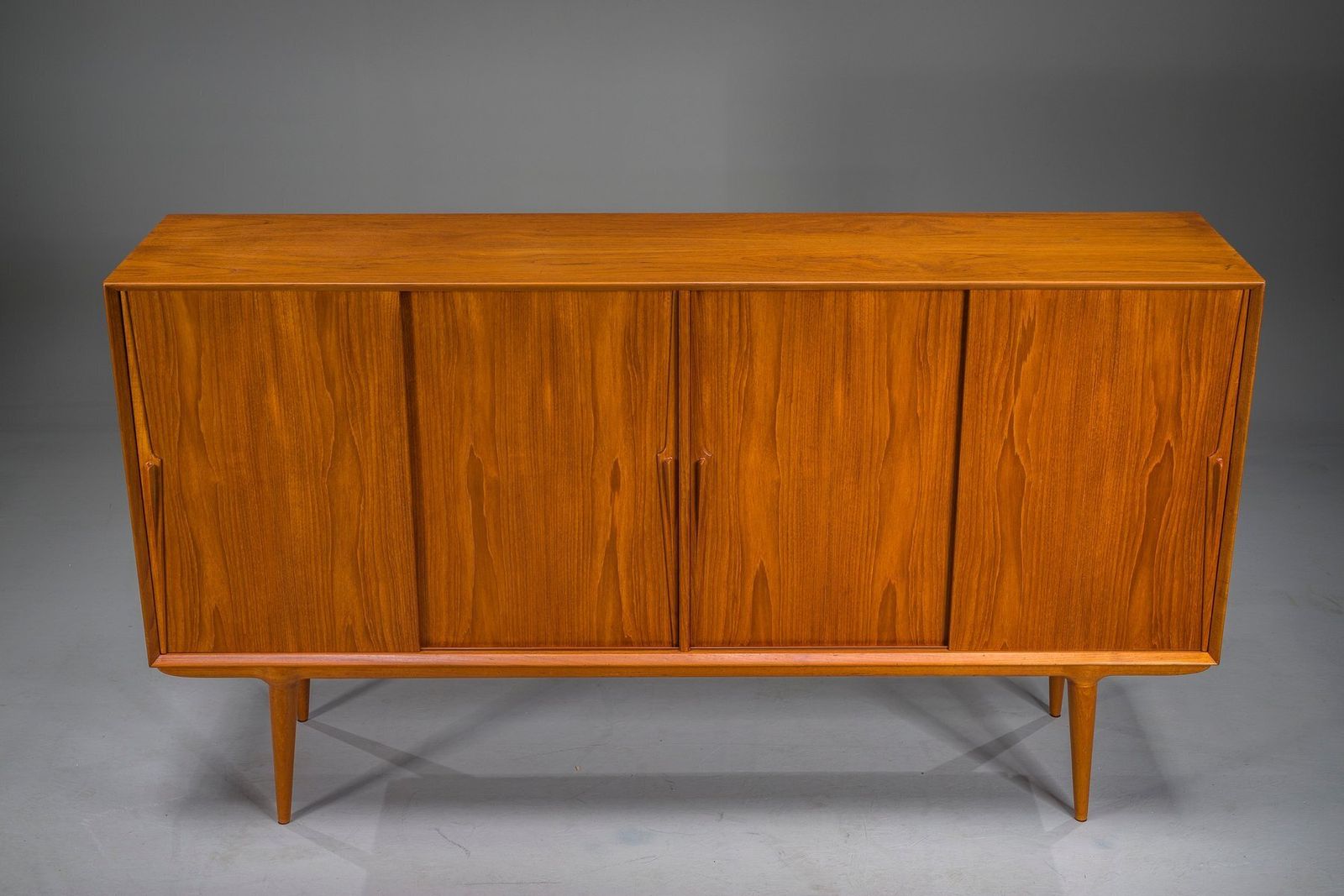 Model 19 Teak Highboard By Gunni Omann For Omann Jun, Denmark, 1960s photo furniture