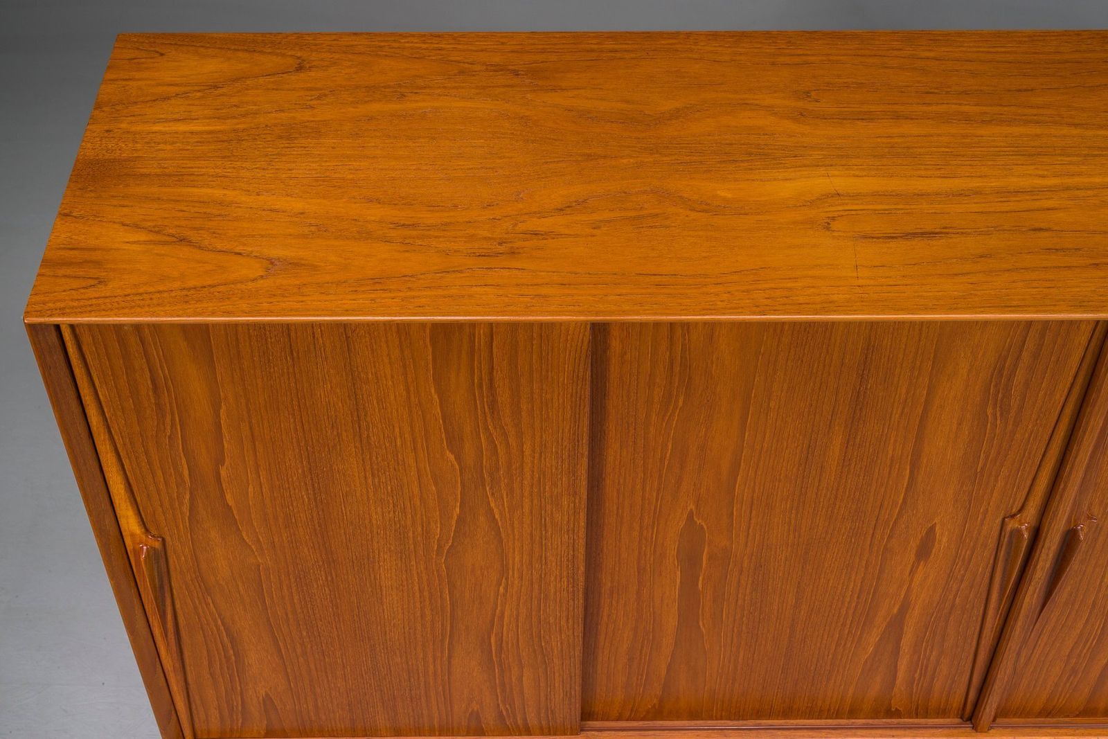 2674.0 Model 19 Teak Highboard By Gunni Omann For Omann Jun, Denmark, 1960s photo