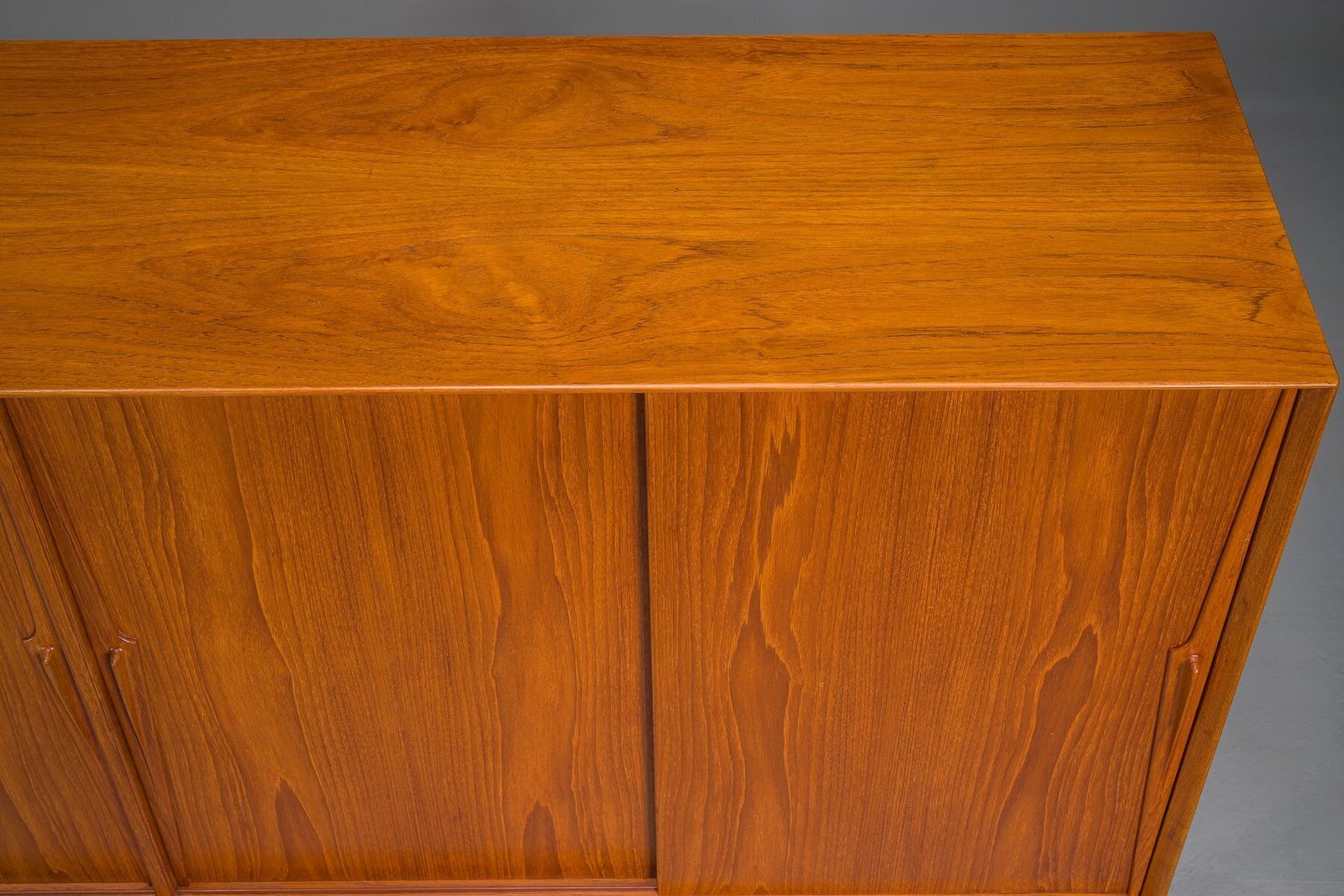 photo vinterior Model 19 Teak Highboard By Gunni Omann For Omann Jun, Denmark, 1960s