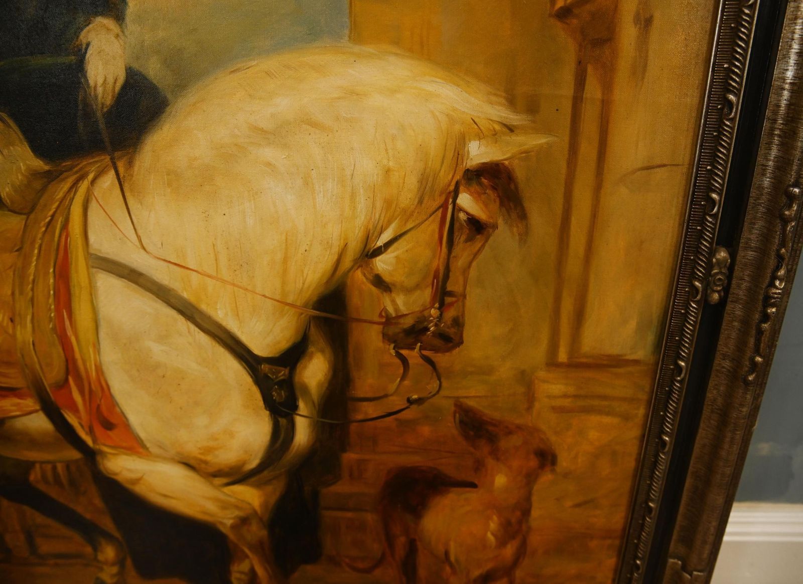 Oil Painting Queen Victorian Horse Back Windsor Castle Park After Edwin Landseer photo 1450.0