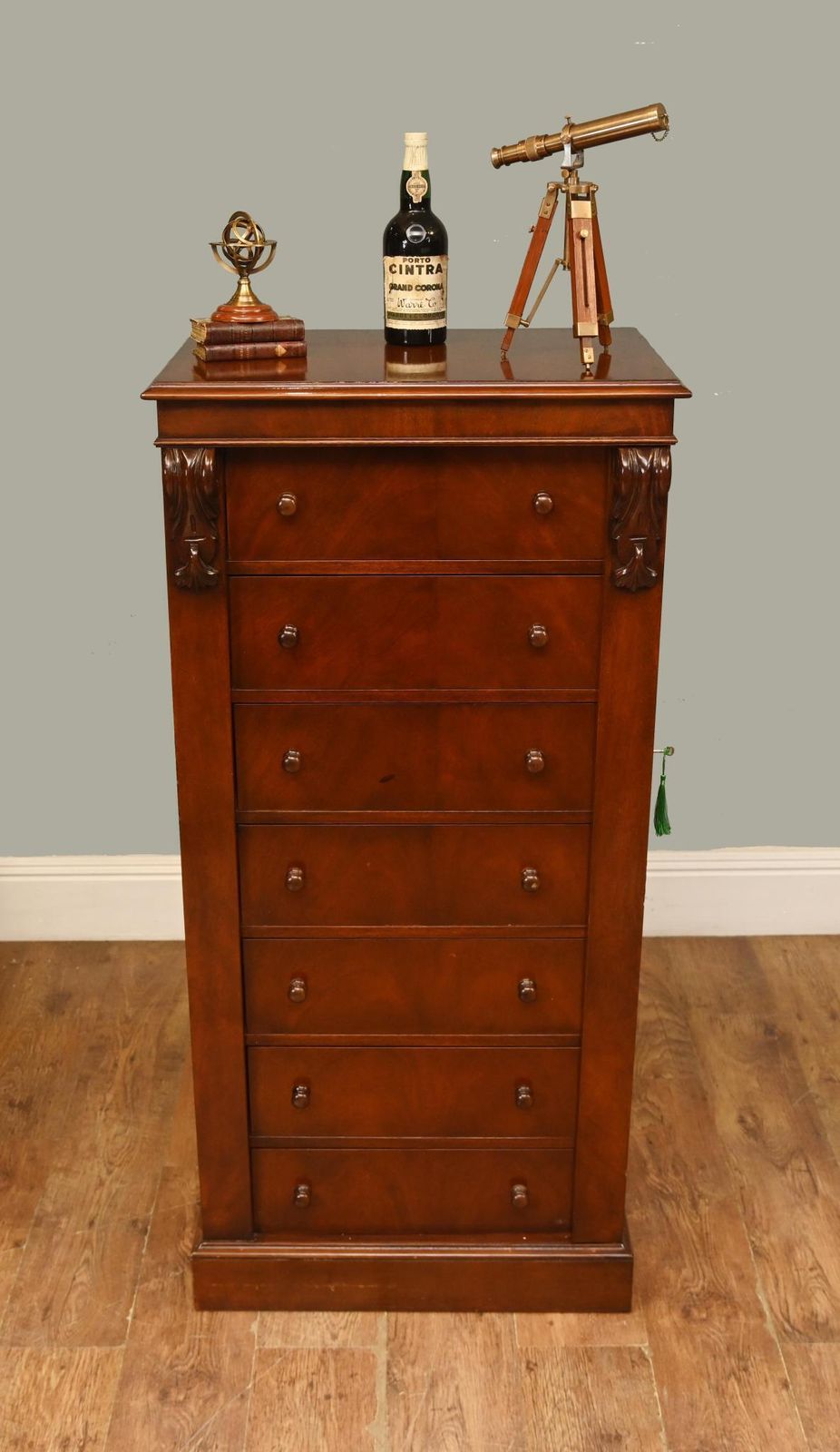 William IV Wellington Chest Mahogany Chests Drawers 1860 photo furniture