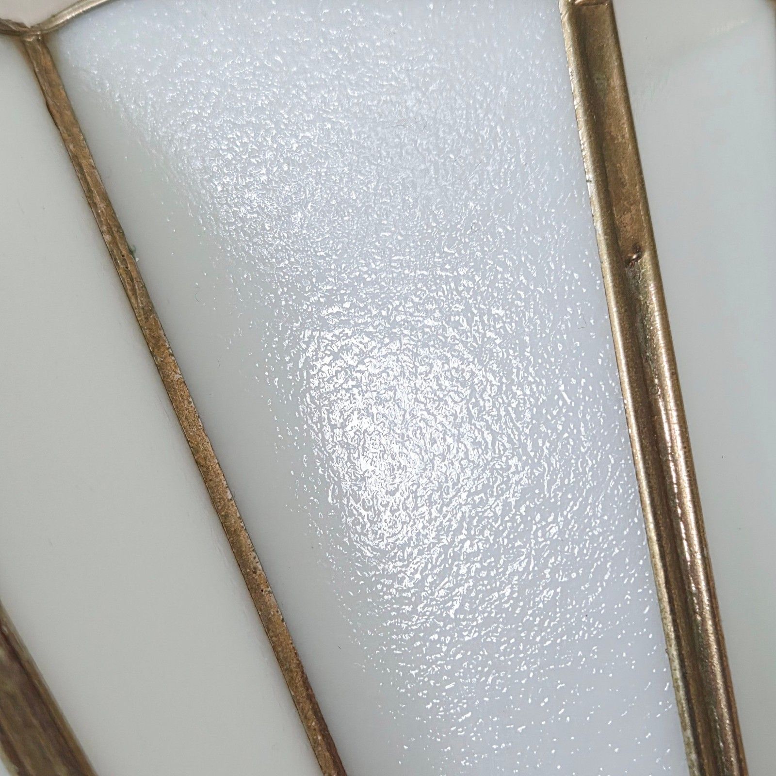 photo furniture Vintage 1970s Brass & Mother Of Pearl Glass Paste Fan Sconce Art Deco