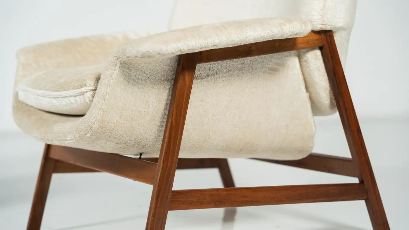 Pair Of Armchairs “849 ” By Gianfranco Frattini For Cassina, 1960s photo for sale