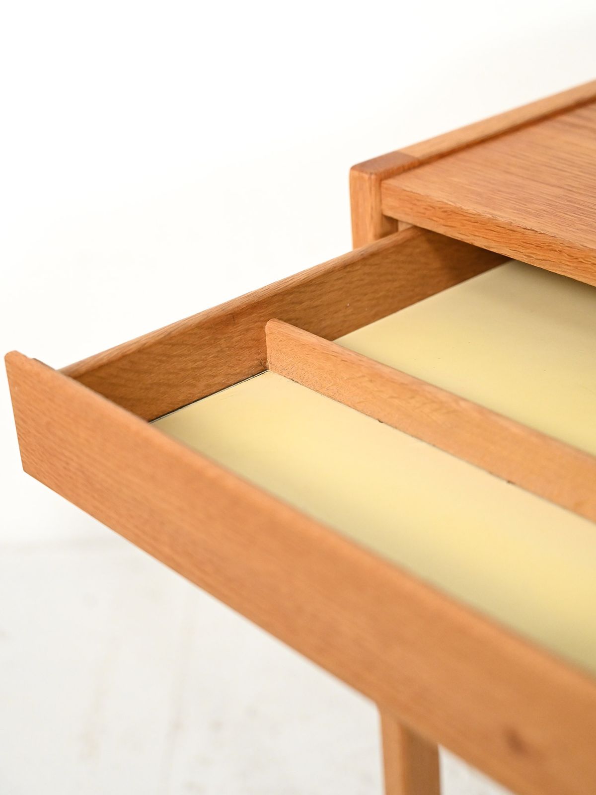 Vintage Scandinavian Oak Bedside Table From The 1960s photo vinterior