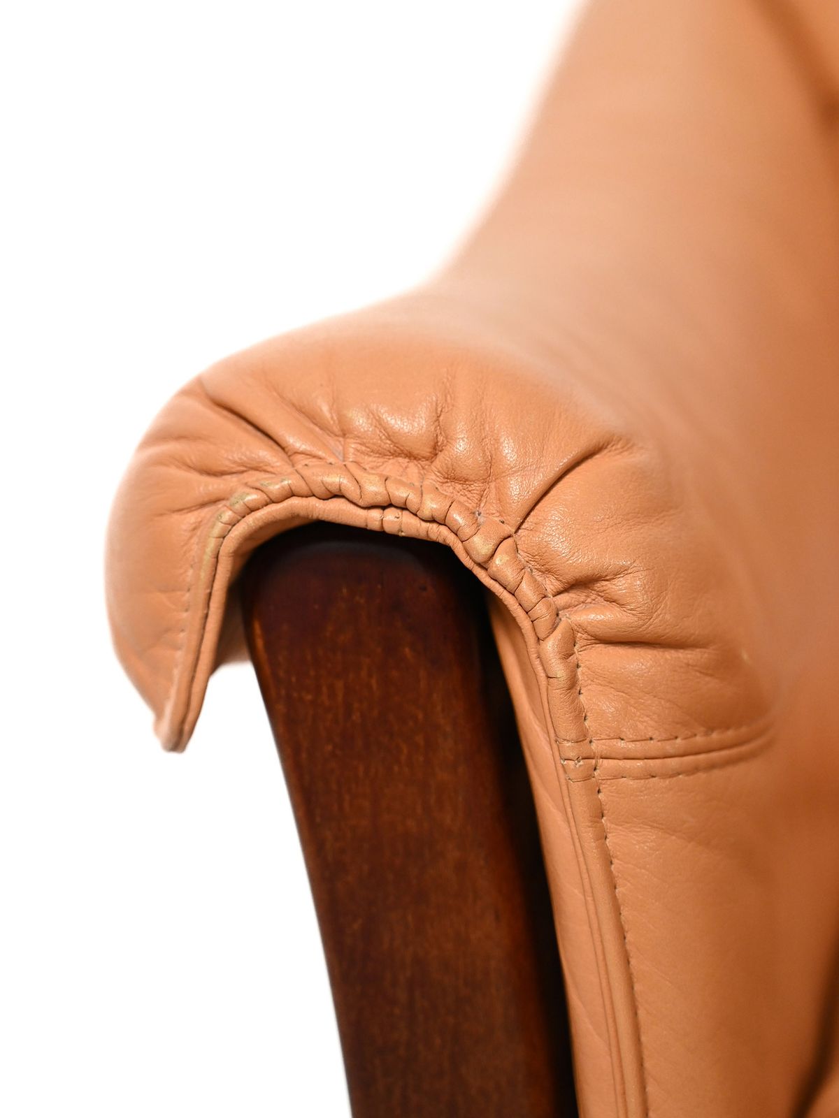 Pair Of Scandinavian Leather Armchairs From The 1950s photo vinterior